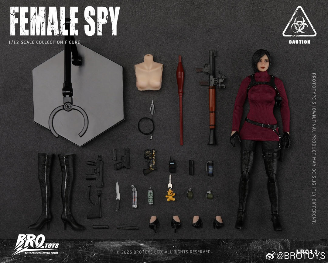 (Pre-order) Brotoys 1/12 Female Spy cloth figure LR011 with preorder bonus