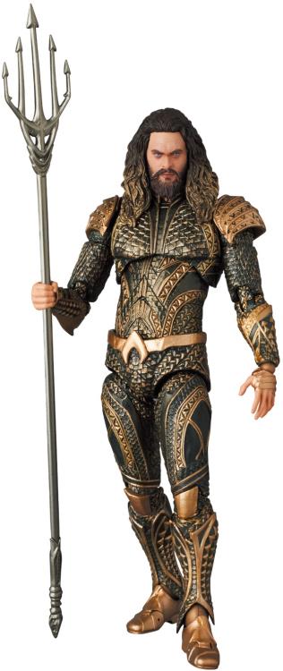 From the smash hit Zack Snyder's Justice League film comes a new MAFEX figure of the king of Atlantis, Aquaman! Standing around 6" tall and fully posable, every scale of his armor has been carefully sculpted. With newly created sculpted heads for a more realistic expression, this is one figure you won't want to miss out on. Order yours today!