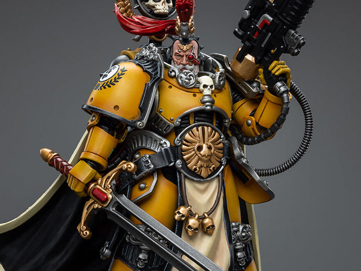 This Warhammer 40K Imperial Fists “The Horus Heresy” product line offers a compelling collection of action figures capturing the essence of the Imperial Fists Space Marine Legion during the pivotal era of “The Horus Heresy.” Meticulously crafted and intricately detailed, these figures showcase the iconic yellow and black color scheme of the Imperial Fists, symbolizing their stoic determination and unwavering loyalty to the Imperium of Man.