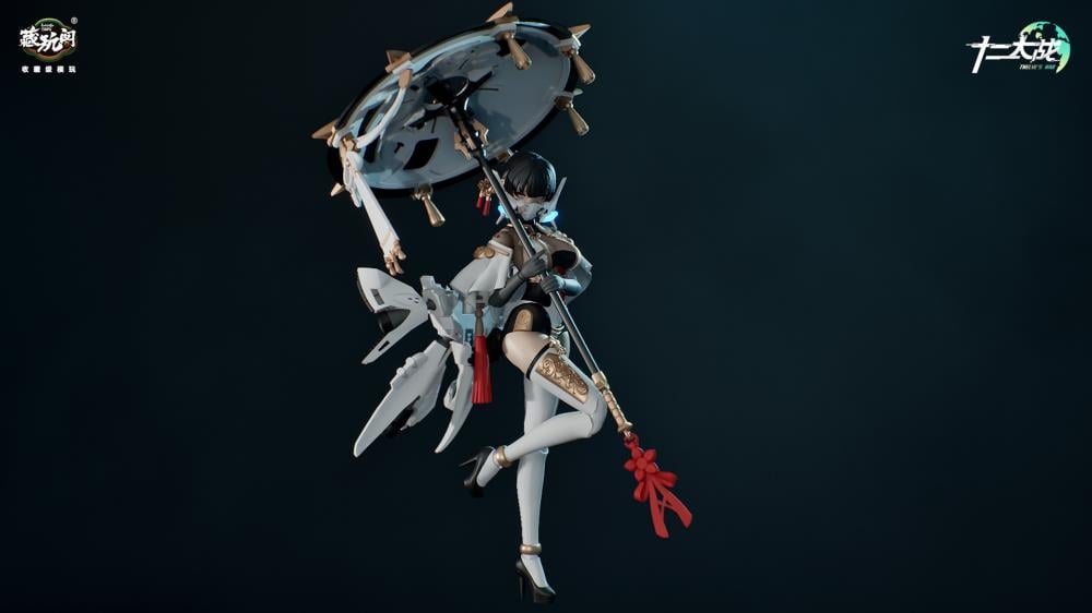 Cang-Toys is proud to present the next 1/12 scale model kit warrior in the Twelve's War series: the Serpent Girl Samael! Armed with a mighty trident spear that doubles as an umbrella, this figure inclues multiple accessories and includes premium articulation once completed. Show off your warrior with her serpent bodyguard or combine the two for a powerful fighter and order yours today!