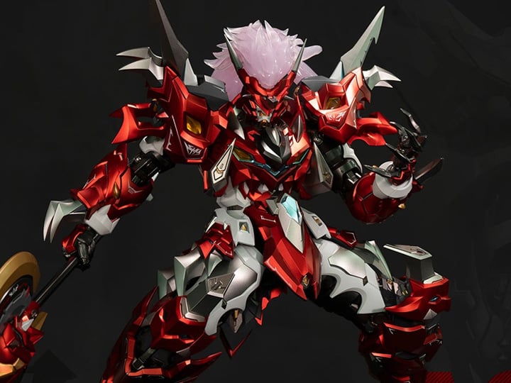 The Iron Saga Noble Class Asyura figure by MoShow Toys is here and ready to be the centerpiece in your mecha collection! Asyura is made of durable plastics and die-cast materials and features premium articulation for making dynamic poses. Order yours today!