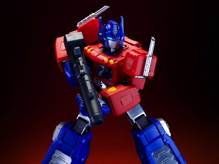 Optimus Prime is presented as a fully articulated action figure by Blokees! This Optimus Prime features detailed paint applications and premium articulation to capture almost any pose you can think of! Recreate scenes from the classic animated series with ease to make the ultimate figure display! Other figures shown not included (shown for scale)