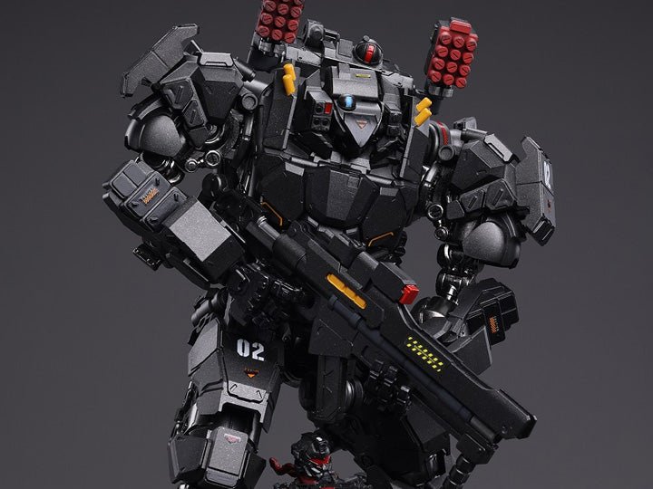 Joy Toy is proud to bring the Battle for the Stars series Sorrow Expeditionary Forces Mecha 02 figure to life in 1/18 scale form! Designed for use in bolstering your armies, this mech will be the ultimate addition to your collection! It also includes a pilot figure to take full control of the power of the Tyrant Mecha! Order yours today!