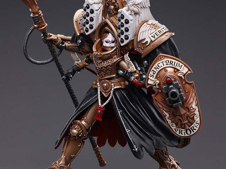 Joy Toy brings the Adepta Sororitas to life with this Warhammer 40K 1/18 scale figure! An elite all female military division of the Ecclesiarchy state church, the Adepta Sororitas ruthlessly stomps out heresy and corruption throughout the Empire. Armed with insurmountable faith and honed to a lethal edge, these Battle-Sisters will walk through hellfire to crush the Emperor's enemies - be they alien or human alike.