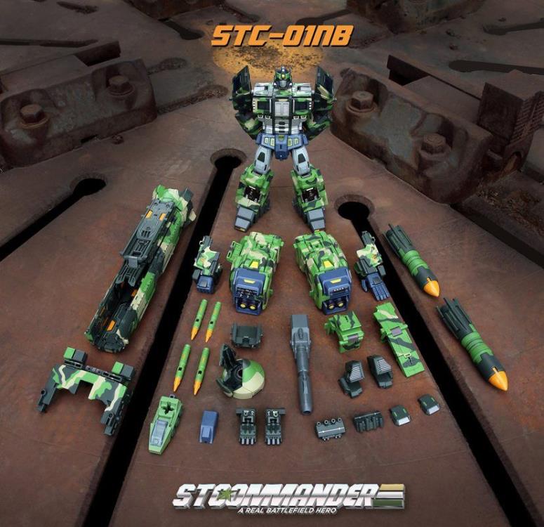 The S.T.Commander from TFC toys stands around 9.50 inches tall in robot made and transforms into a weapons transport vehicle. The S.T.Commander figure is highly articulated and features real rubber tires and an assortment of armor pieces.