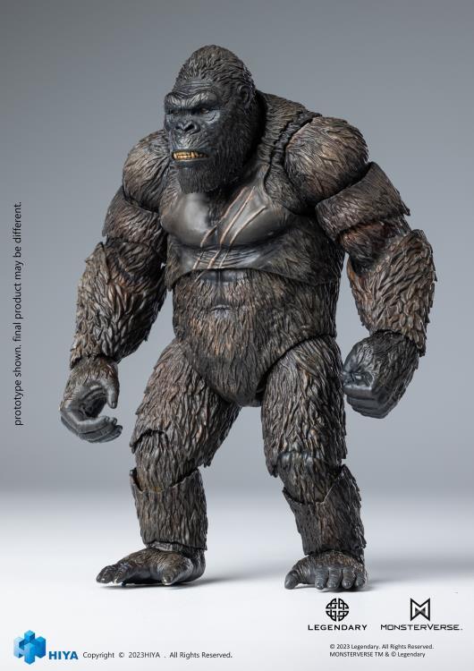 Embark on an expedition to an uncharted island and discover the domain of the colossal Kong with Hiya's Exquisite Basic series! From Kong: Skull Island (2017), the Exquisite Basic Kong stands just under 6" tall and faithfully replicates his appearance from the film. From Kong's intimidating gaze to the chest of battle scars, every detail is finely crafted, emphasizing the power of the mighty ruler of Skull Island.