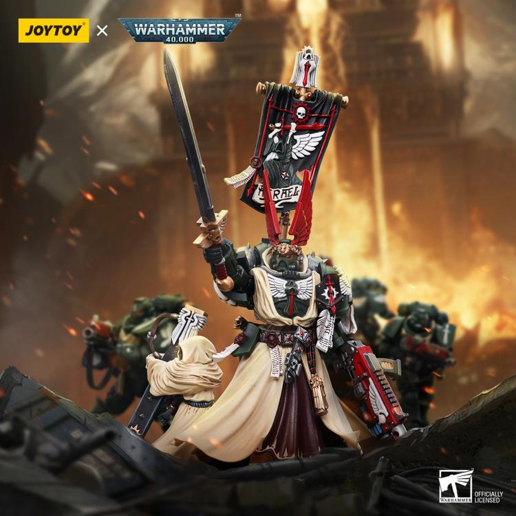 The Joy Toy Warhammer 40K Dark Angels Supreme Grand Master Azrael action figure is a highly detailed collectible, perfect for fans of the Warhammer 40K universe. This figure captures the essence of the character’s formidable presence, making it a must-have for collectors and enthusiasts alike.
