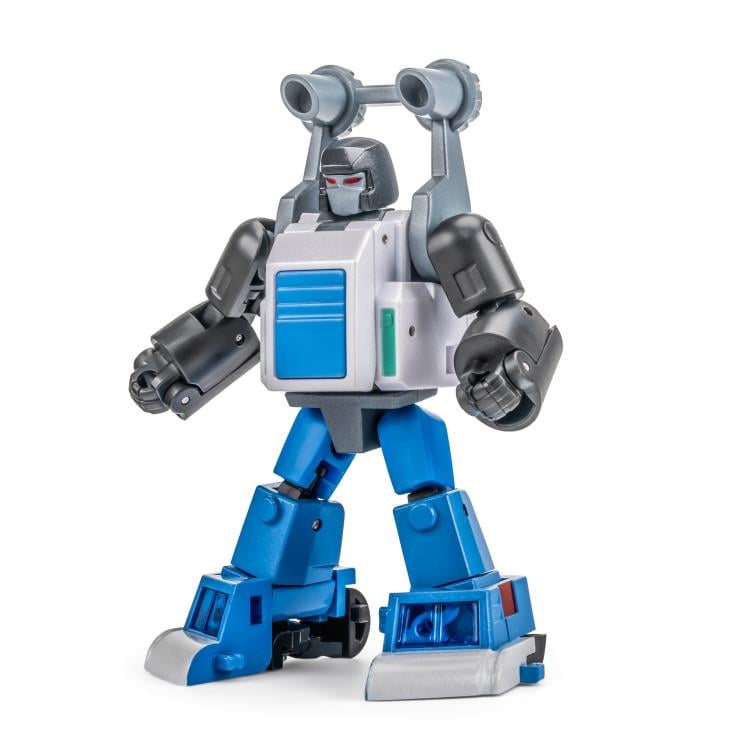 NA H61 Btekelili & H61 Famsterdamned are miniature vehicles by Newage that are able to convert into battle robots. Standing about 2 inches tall in robot mode, these figures come armed with blasters and feature multiple points of articulation