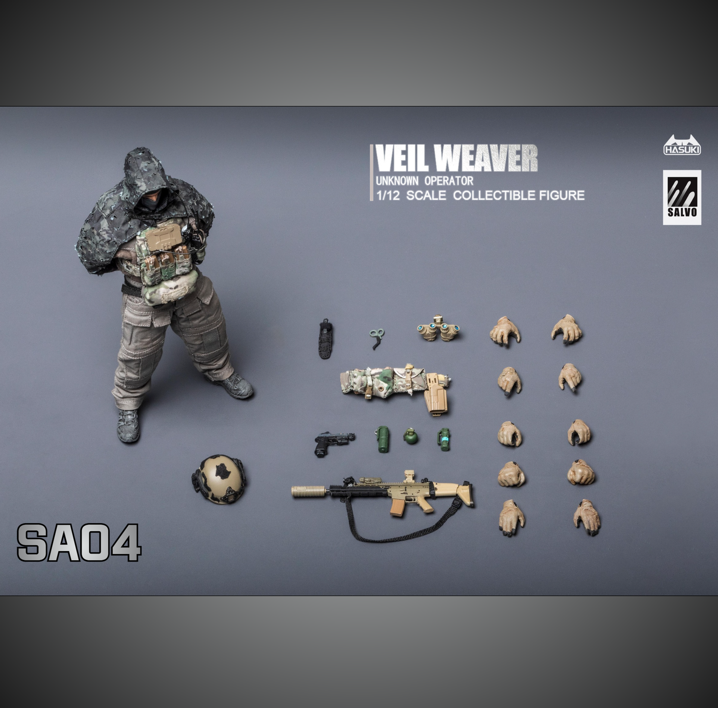 (Pre-order) Hasuki 1/12 Black Ops NO.4 SA04 Veil Weaver Action Figure