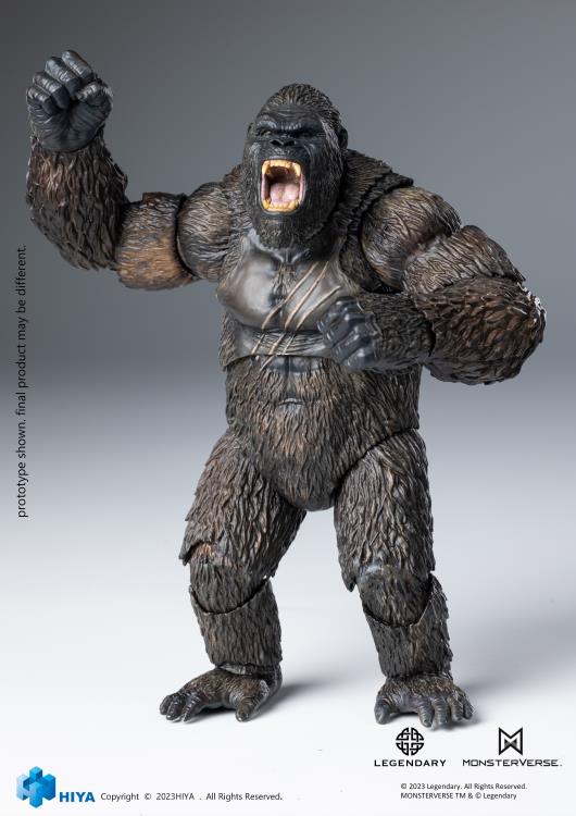 Embark on an expedition to an uncharted island and discover the domain of the colossal Kong with Hiya's Exquisite Basic series! From Kong: Skull Island (2017), the Exquisite Basic Kong stands just under 6" tall and faithfully replicates his appearance from the film. From Kong's intimidating gaze to the chest of battle scars, every detail is finely crafted, emphasizing the power of the mighty ruler of Skull Island.