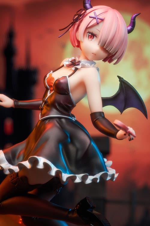From the third season of "Re:ZERO -Starting Life in Another World-", which began airing in October 2024, come new beautiful wizard-themed figures of Rem and Ram. 
Ram is clad in an adorable wizard-style outfit that would probably allow her to be let off the hook even after playing mischievous tricks. The texture of her form-fitting costume beautifully and elegantly accentuates her physique, and the accessories, such as the arm covers and shoes, have been crafted with precise detail. Even the jack-o'-lanter