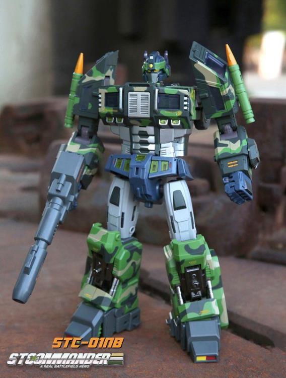 The S.T.Commander from TFC toys stands around 9.50 inches tall in robot made and transforms into a weapons transport vehicle. The S.T.Commander figure is highly articulated and features real rubber tires and an assortment of armor pieces.