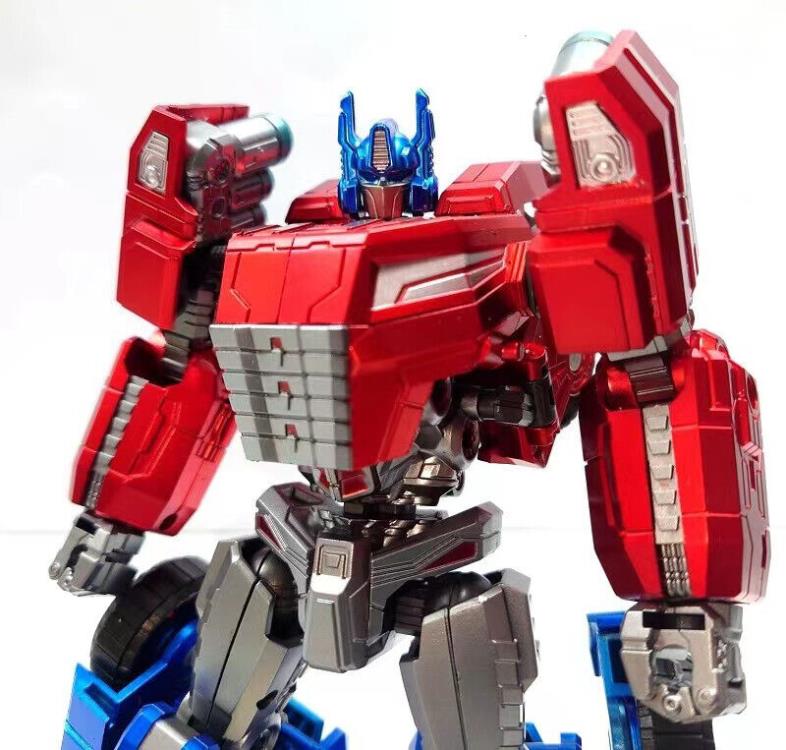 Picture shown for reference. New metallic paint will be used.  From Planet X, PX-10C Jupiter transforms from a battling robot to a futuristic vehicle. It features a metallic paint finish.