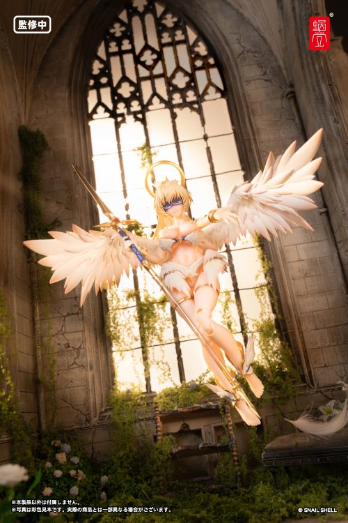 Add to your figure collection with the Angel Angela 1/12 scale action figure by Snail Shell. This figure displays Angel Angela with a golden halo and a spear. Angela is fully articulated for creating a variety of poses, along with including additional parts and accessories to customize the figure. Be sure to add it to your collection!