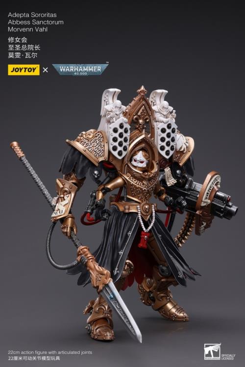 Joy Toy brings the Adepta Sororitas to life with this Warhammer 40K 1/18 scale figure! An elite all female military division of the Ecclesiarchy state church, the Adepta Sororitas ruthlessly stomps out heresy and corruption throughout the Empire. Armed with insurmountable faith and honed to a lethal edge, these Battle-Sisters will walk through hellfire to crush the Emperor's enemies - be they alien or human alike.