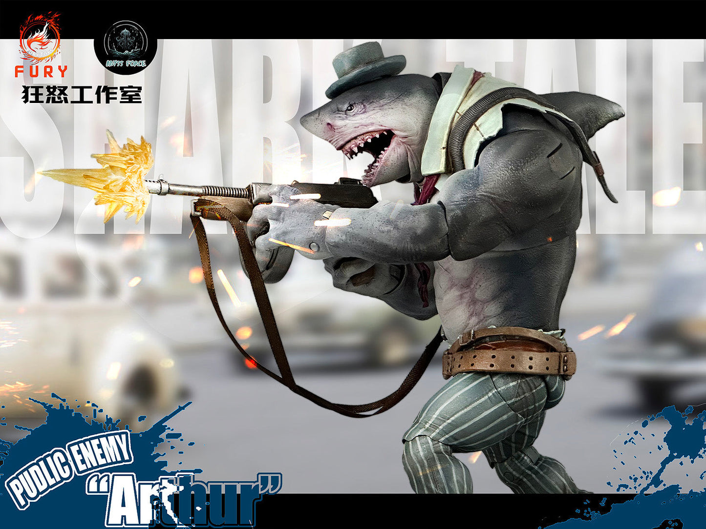 Fury Toys 1/12 Figure - Abyssal Power Shark Tale Wave 1 Public Enemy Arthur