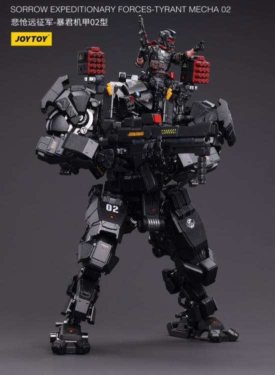 Joy Toy is proud to bring the Battle for the Stars series Sorrow Expeditionary Forces Mecha 02 figure to life in 1/18 scale form! Designed for use in bolstering your armies, this mech will be the ultimate addition to your collection! It also includes a pilot figure to take full control of the power of the Tyrant Mecha! Order yours today!