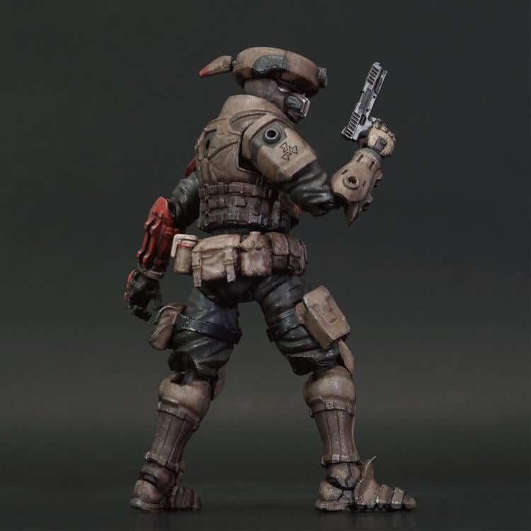 The Red Crow Ashigaru is affiliated to the Red Crow Squadron, which used to be an air force unit from the Kaiho Defense Unit. After Operation Shadow Den, the unit was reformed into the Yamato Special Assault Unit, responsible for handling terrorist attacks. The Red Crow Squadron is deployed exclusively by the Cabinet, and with the consent of a second nation, it may undertake counter-terrorism missions abroad.
