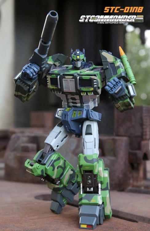 The S.T.Commander from TFC toys stands around 9.50 inches tall in robot made and transforms into a weapons transport vehicle. The S.T.Commander figure is highly articulated and features real rubber tires and an assortment of armor pieces.