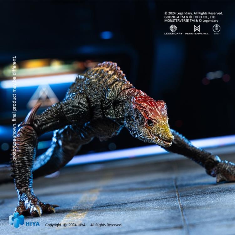 Prepare to encounter the enhanced Skull Crawler as it appears in Godzilla vs. Kong with this PREVIEWS Exclusive Hiya Toys Exquisite Basic figure! In the film, Skull Crawler undergoes secret cultivation by APEX, featuring red bone structure, this monster is larger and stronger than usual! Standing at a length of approximately 14" and a height of 4.3" tall, this highly articulated figure references the design data from the film to capture all the intricate details of the fearsome Skull Island monster.