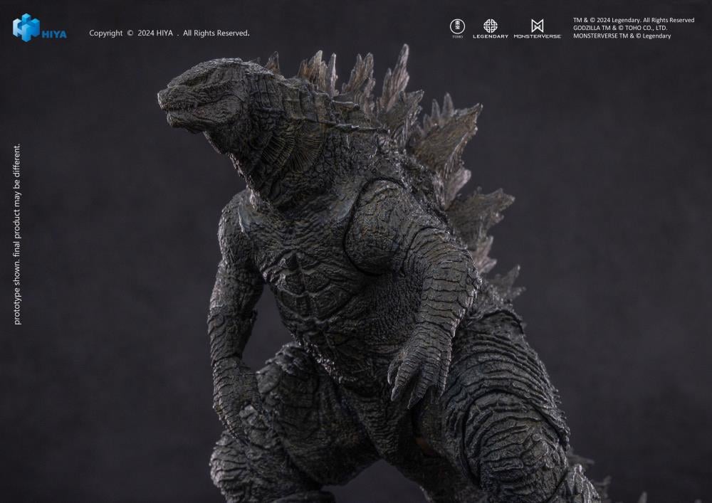 Witness the clash of legends as Godzilla and Kong, the two most powerful forces of nature, engage in an epic battle that will shape the fate of the world.
Prepare for the ultimate showdown as Heat Ray Godzilla from Godzilla vs. Kong (2021) joins the Hiya Exquisite Basic+ Series as a PREVIEWS Exclusive!