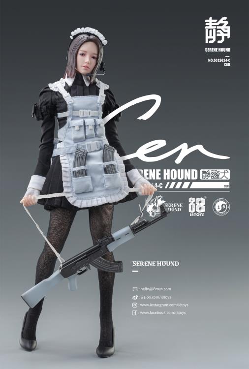The Serene Hound Troops are the exclusive armed forces team sent to annihilate all potential threats toward human society brought on by witches that possess supernatural powers. To deal with the increasing number of witches, the Committee implemented the cloning plan called Hematopoietic Agent. The program clones outstanding members of the Serene Hounds to get an army of superior soldiers. Serene Hound figures Be and Rus shown as reference and not included in purchase (sold separately).