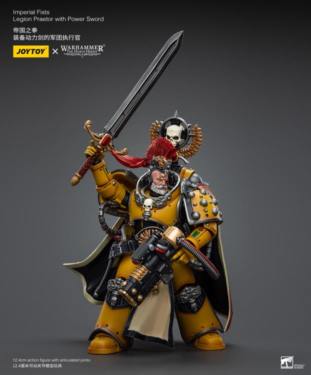This Warhammer 40K Imperial Fists “The Horus Heresy” product line offers a compelling collection of action figures capturing the essence of the Imperial Fists Space Marine Legion during the pivotal era of “The Horus Heresy.” Meticulously crafted and intricately detailed, these figures showcase the iconic yellow and black color scheme of the Imperial Fists, symbolizing their stoic determination and unwavering loyalty to the Imperium of Man.