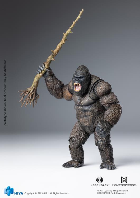 Embark on an expedition to an uncharted island and discover the domain of the colossal Kong with Hiya's Exquisite Basic series! From Kong: Skull Island (2017), the Exquisite Basic Kong stands just under 6" tall and faithfully replicates his appearance from the film. From Kong's intimidating gaze to the chest of battle scars, every detail is finely crafted, emphasizing the power of the mighty ruler of Skull Island.