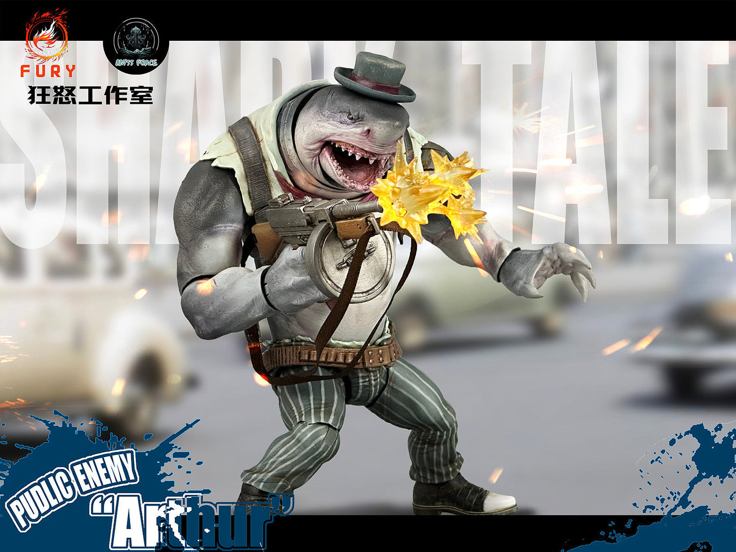 Fury Toys 1/12 Figure - Abyssal Power Shark Tale Wave 1 Public Enemy Arthur