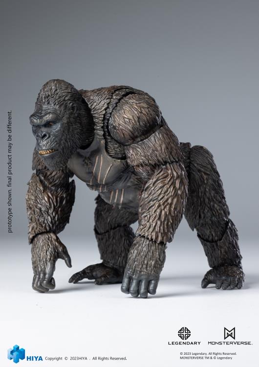 Embark on an expedition to an uncharted island and discover the domain of the colossal Kong with Hiya's Exquisite Basic series! From Kong: Skull Island (2017), the Exquisite Basic Kong stands just under 6" tall and faithfully replicates his appearance from the film. From Kong's intimidating gaze to the chest of battle scars, every detail is finely crafted, emphasizing the power of the mighty ruler of Skull Island.