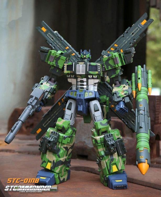 The S.T.Commander from TFC toys stands around 9.50 inches tall in robot made and transforms into a weapons transport vehicle. The S.T.Commander figure is highly articulated and features real rubber tires and an assortment of armor pieces.