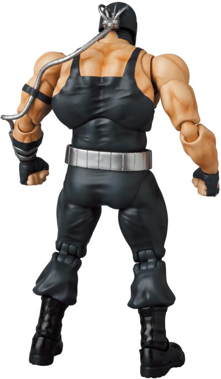 Based on the Batman: Knightfall storyline from DC Comics, this MAFEX Bane action figure is highly articulated with several features and accessories. Bane features a detailed sculpt and 2 head portraits. Batman figure sold separately