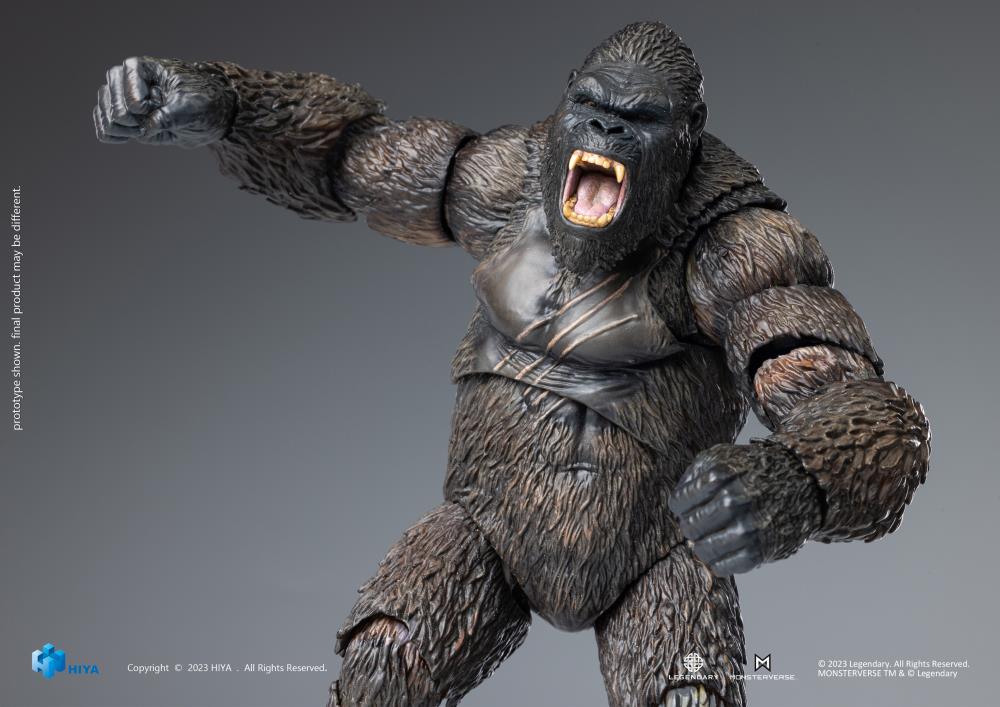 Embark on an expedition to an uncharted island and discover the domain of the colossal Kong with Hiya's Exquisite Basic series! From Kong: Skull Island (2017), the Exquisite Basic Kong stands just under 6" tall and faithfully replicates his appearance from the film. From Kong's intimidating gaze to the chest of battle scars, every detail is finely crafted, emphasizing the power of the mighty ruler of Skull Island.
