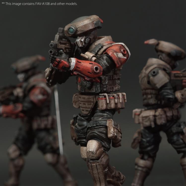 The Red Crow Ashigaru is affiliated to the Red Crow Squadron, which used to be an air force unit from the Kaiho Defense Unit. After Operation Shadow Den, the unit was reformed into the Yamato Special Assault Unit, responsible for handling terrorist attacks. The Red Crow Squadron is deployed exclusively by the Cabinet, and with the consent of a second nation, it may undertake counter-terrorism missions abroad.