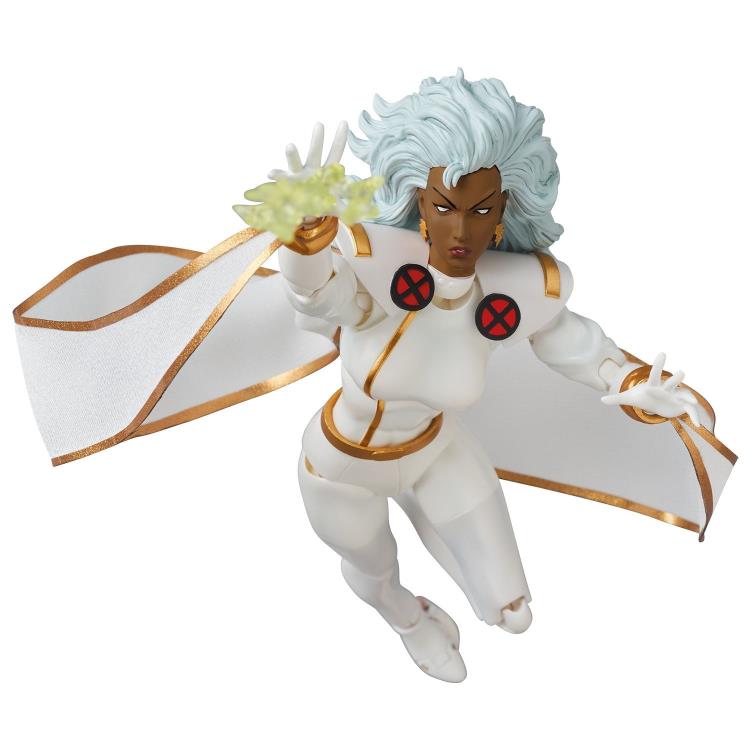Storm, as she appeared in the X-Men comics, leaps into Medicom's MAFEX action figure lineup! She stands about 6 inches tall and includes 3 different head sculpts and translucent effects parts.