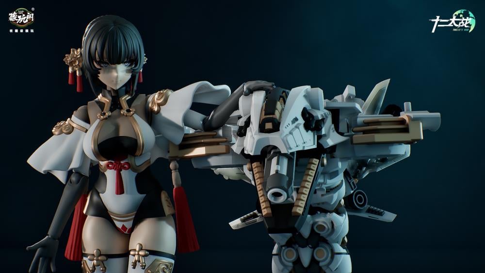 Cang-Toys is proud to present the next 1/12 scale model kit warrior in the Twelve's War series: the Serpent Girl Samael! Armed with a mighty trident spear that doubles as an umbrella, this figure inclues multiple accessories and includes premium articulation once completed. Show off your warrior with her serpent bodyguard or combine the two for a powerful fighter and order yours today!