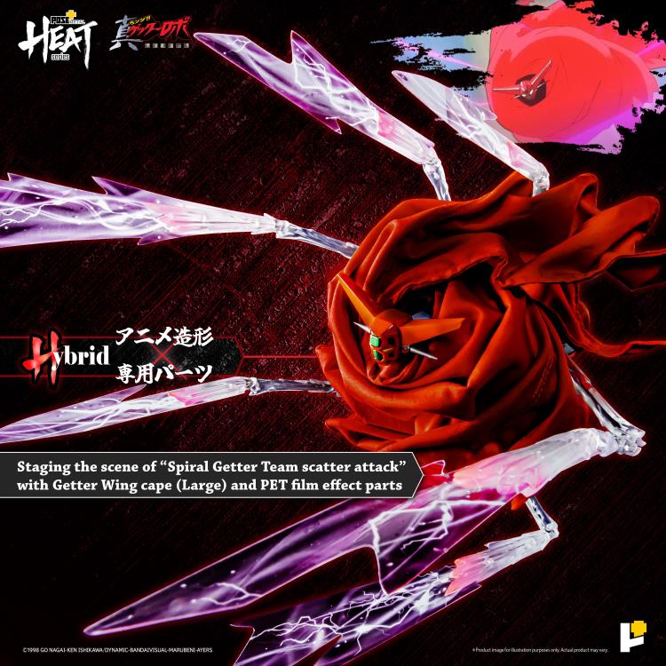 Based on the OVA Getter Robo Armageddon, this Getter 1 Mecha action figure is sure to be the next star of your collection. Carefully considered details seek to provide all the charm of the original work and bring the animation to life. Assemble the Trinity Death Beam (Getter Beam) effect and special platform components to recreate the unique Trinity Death Beam scattering scene (Spiral Getter Beam) in the Ryūryoma drama!