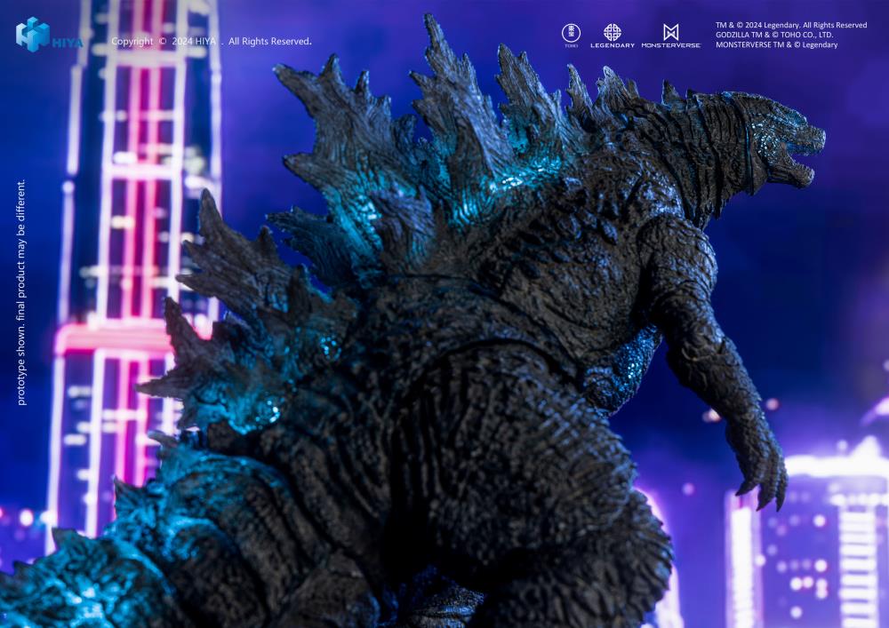 Witness the clash of legends as Godzilla and Kong, the two most powerful forces of nature, engage in an epic battle that will shape the fate of the world.
Prepare for the ultimate showdown as Heat Ray Godzilla from Godzilla vs. Kong (2021) joins the Hiya Exquisite Basic+ Series as a PREVIEWS Exclusive!