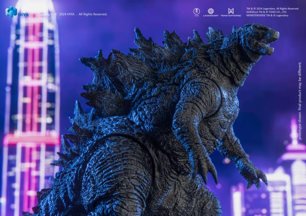 Witness the clash of legends as Godzilla and Kong, the two most powerful forces of nature, engage in an epic battle that will shape the fate of the world.
Prepare for the ultimate showdown as Heat Ray Godzilla from Godzilla vs. Kong (2021) joins the Hiya Exquisite Basic+ Series as a PREVIEWS Exclusive!