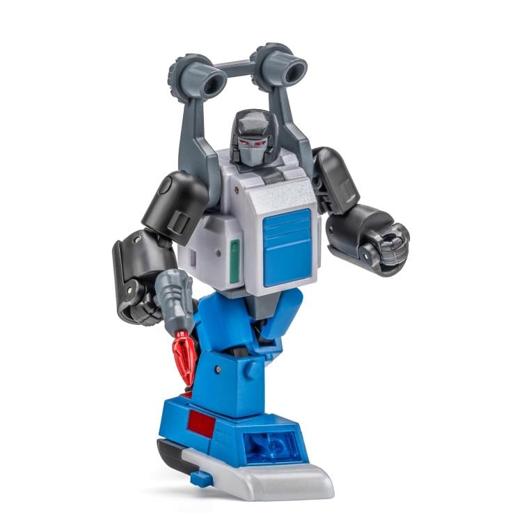 NA H61 Btekelili & H61 Famsterdamned are miniature vehicles by Newage that are able to convert into battle robots. Standing about 2 inches tall in robot mode, these figures come armed with blasters and feature multiple points of articulation