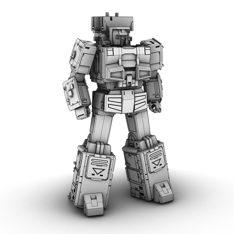 From Moon Studios comes a series of robot figures which transform from robots into different types of trains. The MSO3 Iron Arm figure transforms from a robot into a train. Collect transforming figures MSO1 through MSO6 and you can combine them to form Radiatron!