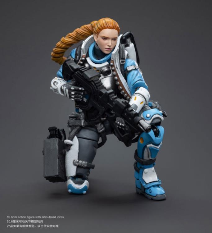 Joy Toy brings to the table a new series of figures, inspired after the tabletop wargame Infinity, published by Corvus Belli. This highly detailed 1/18 scale figure stands just over 4 inches tall and comes equipped with an arsenal of interchangeable parts and weapons. Add PanOceania Special Intervention and Recon Team Woman #1, along with other separately sold Infinity figures by Joy Toy, to your collection and build up your army for battle!