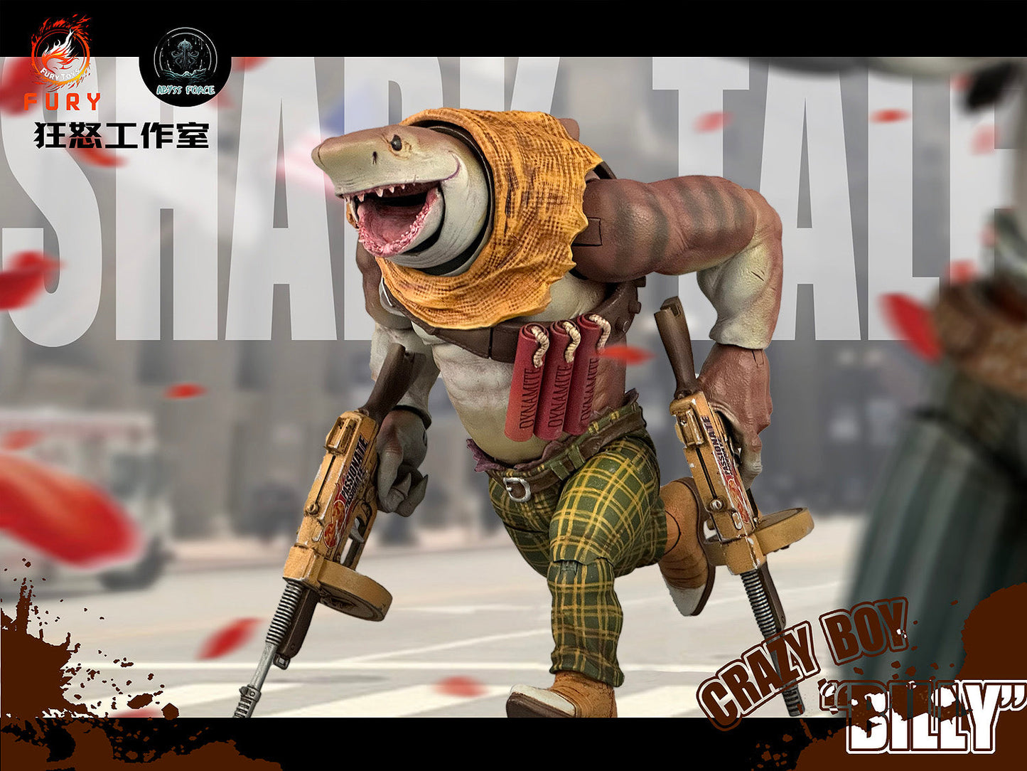 Fury Toys 1/12 Figure - Abyssal Power Shark Tale Wave 1 Crazy Boy Billy