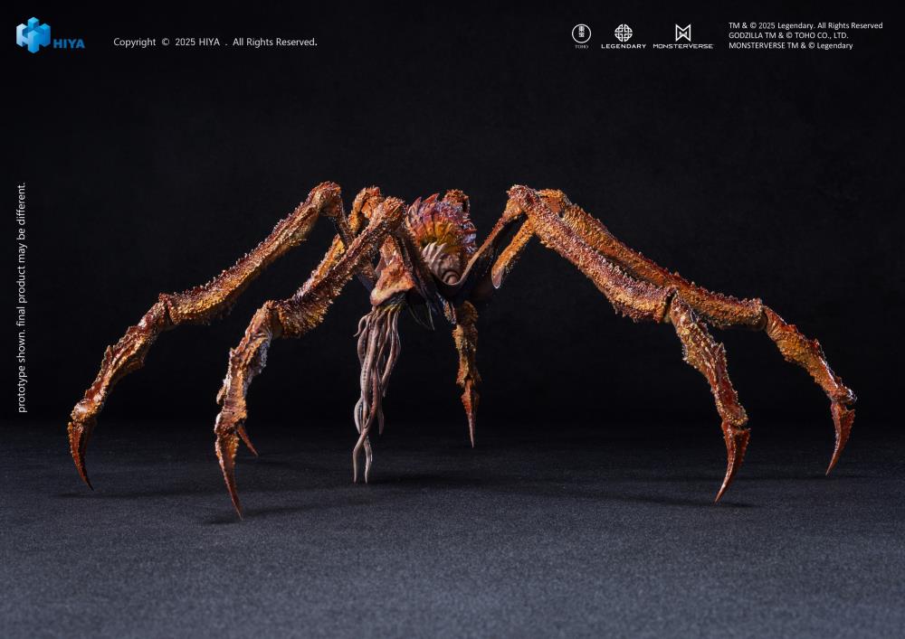 Scylla from Godzilla x Kong: The New Empire joins the Hiya Toys EXQUISITE BASIC Series! Standing about 6" tall, this highly detailed figure faithfully recreates the Titan's imposing form, from its armored body and massive claws to its six spike-covered limbs. Based on original CG data, the multi-layered paint application enhances its eerie, ancient presence.
Featuring multiple points of articulation, including a pull-out neck joint and articulated limbs, Scylla can be posed in a variety of dynamic stances,