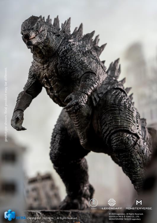From Godzilla (2014), Godzilla joins Hiya Toys' EXQUISITE BASIC series! While Godzilla confronts significant challenges, humanity strives to comprehend the destructive power of this formidable ally, and unites with it to confront the ancient threat. This brand new Godzilla action figure stands 6.2" tall and Includes an articulated tail for posing and display in collections. Crafted with attention to detail, referencing the original CG data from the movie, every aspect of Godzilla's appearance from the film