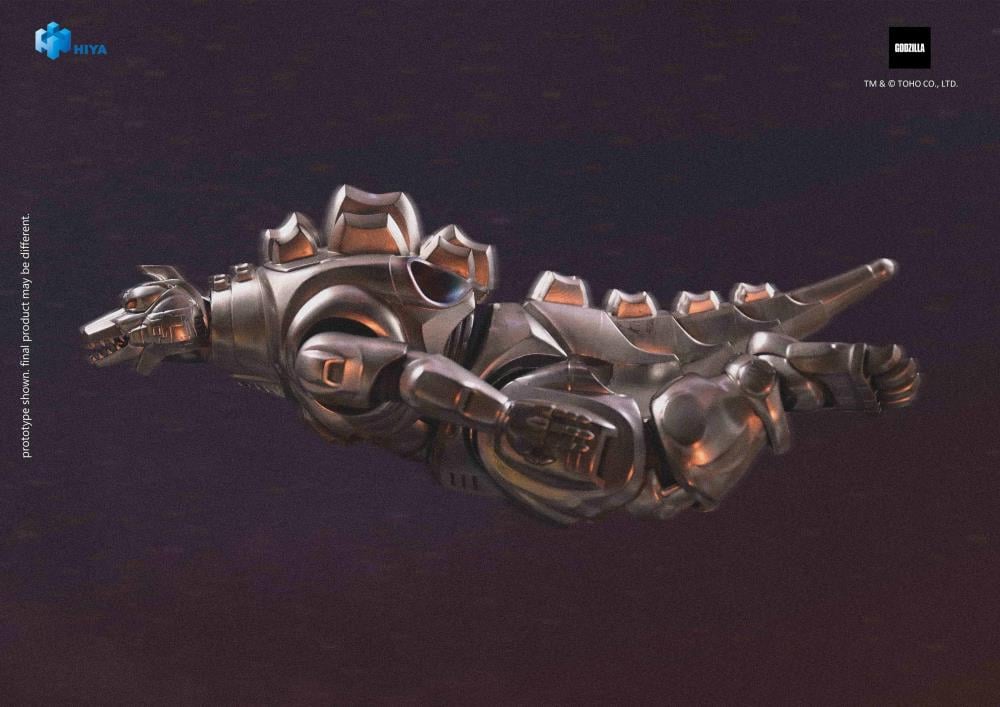 The ultimate anti-Kaiju weapon has arrived! Mechagodzilla from Godzilla vs. Mechagodzilla (1993) joins the Hiya Exquisite Basic series, faithfully capturing its on-screen design with intricate metallic gold paint and screen-accurate details.
Standing 8.2" tall, this articulated figure features multiple joints for dynamic posing. Accessories include a pair of replacement hands and two G-Crusher units, perfect for recreating iconic battle scenes.