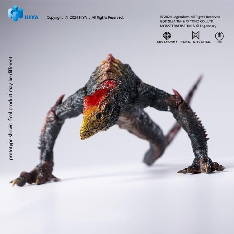 Prepare to encounter the enhanced Skull Crawler as it appears in Godzilla vs. Kong with this PREVIEWS Exclusive Hiya Toys Exquisite Basic figure! In the film, Skull Crawler undergoes secret cultivation by APEX, featuring red bone structure, this monster is larger and stronger than usual! Standing at a length of approximately 14" and a height of 4.3" tall, this highly articulated figure references the design data from the film to capture all the intricate details of the fearsome Skull Island monster.