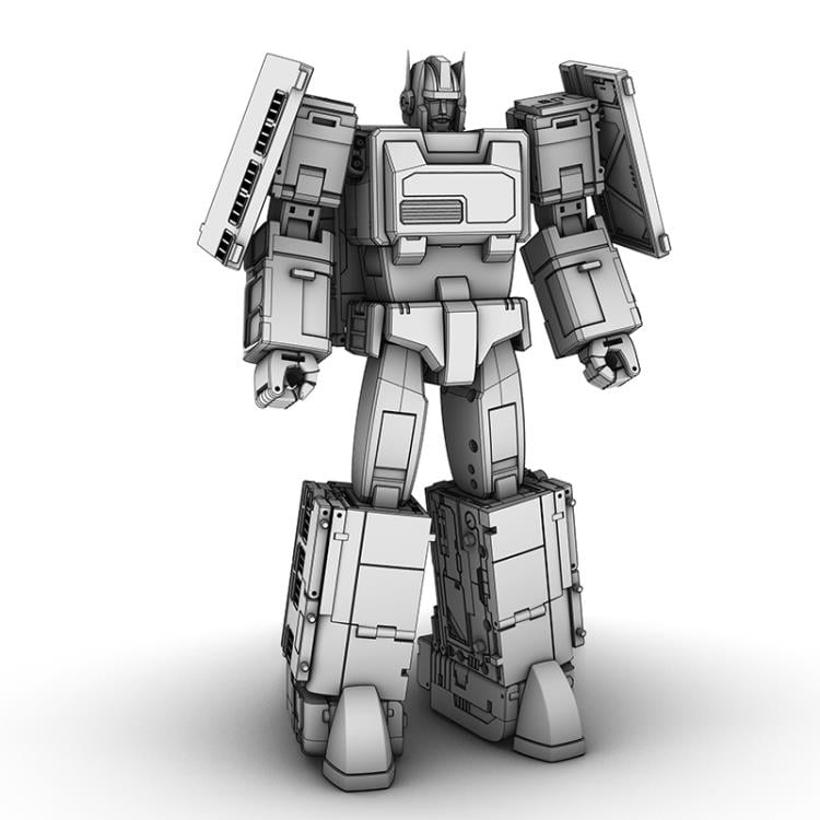 From Moon Studios comes a series of robot figures which transform from robots into different types of trains. The MSO1 Dark Night figure transforms from a robot into a train. Collect transforming figures MSO1 through MSO6 and you can combine them to form Radiatron!