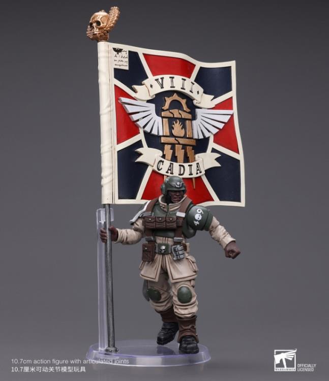 (Pre-order) Joy Toy Astra Militarum Cadian Command Squad Veteran with Regimental Standard