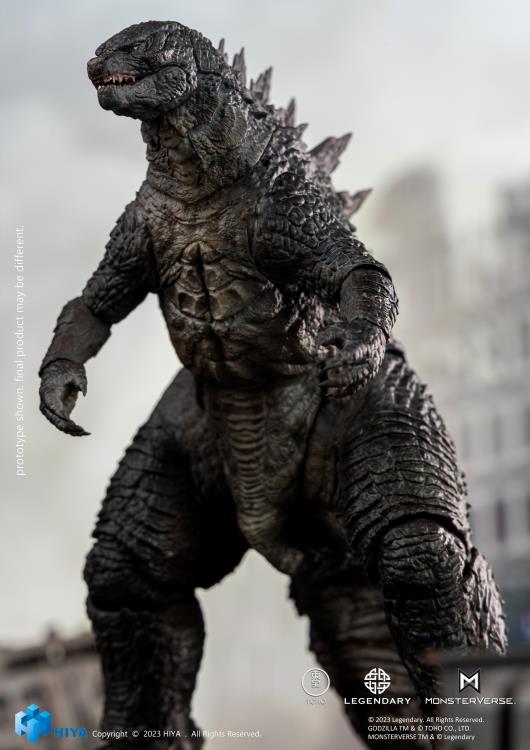 From Godzilla (2014), Godzilla joins Hiya Toys' EXQUISITE BASIC series! While Godzilla confronts significant challenges, humanity strives to comprehend the destructive power of this formidable ally, and unites with it to confront the ancient threat. This brand new Godzilla action figure stands 6.2" tall and Includes an articulated tail for posing and display in collections. Crafted with attention to detail, referencing the original CG data from the movie, every aspect of Godzilla's appearance from the film